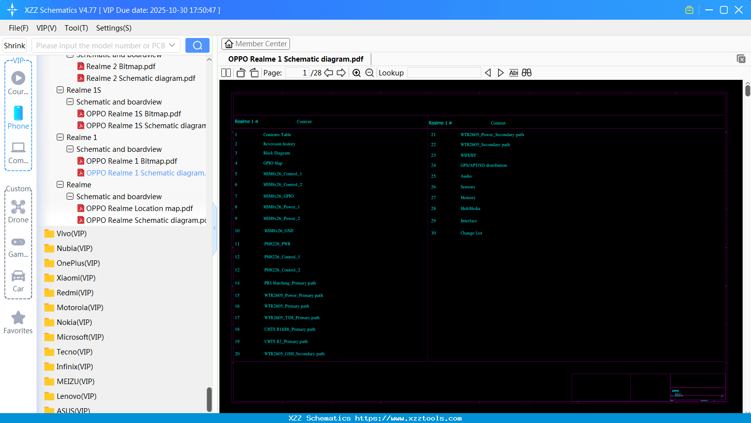 OPPO Realme 1 Schematic Diagram